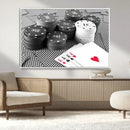 Poker Game Cards Wall Art Canvas, Multi Panel Wall Art by MyGreatCanvas | Canvas Wall Art Prints | Photo Prints & Wall Decor