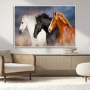 Animal Wall Art Three Horses Farmhouse Art Canvas, Framed by MyGreatCanvas | Canvas Wall Art Prints | Photo Prints & Wall Decor