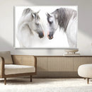 White Horse Wall Art Animal Canvas Print by MyGreatCanvas | Canvas Wall Art Prints | Photo Prints & Wall Decor
