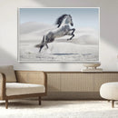Prancing Horse Desert Large Wall Art Canvas Print – Majestic