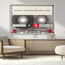 Music Cassette Iconic Wall Art Canvas Print by MyGreatCanvas | Canvas Wall Art Prints | Photo Prints & Wall Decor
