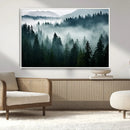 Captivating Misty Forest Wall Art Canvas, Premium Canvas