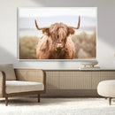 Scottish Serene Highland Cow Canvas Wall Art – Serene