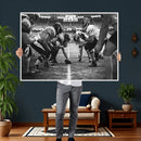 American Football Wall Art Canvas Print Framed Stadium Sport
