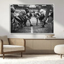 American Football Wall Art Canvas Print Framed Stadium Sport