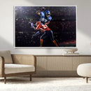 American Football Wall Art Canvas Print, Stadium Sport Wall