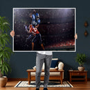 American Football Wall Art Canvas Print, Stadium Sport Wall
