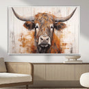 Vintage Scottish Highland Cow Cattle Art, Scottish Highland
