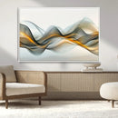 Abstract Wave Canvas Wall Art – Fluid Contemporary Elegance