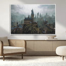 Disney Castle Wall Art Canvas Print, Living Kids Home Room