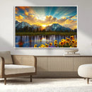 Grand Teton Park Sunrise Wall Art – Vibrant Landscape Canvas by MyGreatCanvas | Canvas Wall Art Prints | Photo Prints & Wall Decor