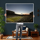Oregon Ducks Football Team Print - Eugene Autzen Stadium