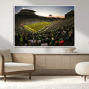 Oregon Stadium Canvas Wall Art - Captivating Game Day Scene