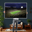 Michigan Wolverines Football Canvas Wall Decor, Football