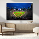 Truist Park Night Game Canvas Art - Atlanta Braves Stadium