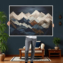 Mountain Wall Art – Modern Abstract Landscape Canvas Print