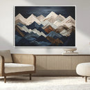 Rustic Mountain Landscape Wall Art Canvas Print – Framed 3D