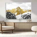 Gold Abstract Mountains Wall Art Print on Canvas, Nature by MyGreatCanvas | Canvas Wall Art Prints | Photo Prints & Wall Decor