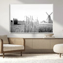 Vintage Farmhouse Black and White Triptych Wall Art – Giclee