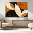 Geometric Abstract Wall Art Canvas Print, Mid Century Modern