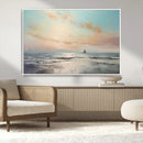 Abstract Ocean Wall Art - Boat Wall Art Canvas Print by MyGreatCanvas | Canvas Wall Art Prints | Photo Prints & Wall Decor