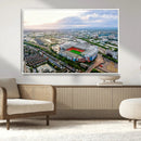 Old Trafford Manchester United Stadium Wall Art Canvas Print