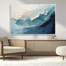 Ocean Wave Canvas Wall Art Print – Coastal Living Room Large
