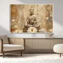 Buddha Wall Art Canvas Print, Buddha Meditation Room Decor,