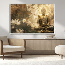 Zen Buddha Wall Art Canvas Print | Peaceful Meditation Decor