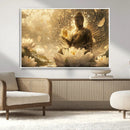 Golden Buddha Wall Art | Yoga Room Decor and Meditation Room by MyGreatCanvas | Canvas Wall Art Prints | Photo Prints & Wall Decor