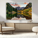 Maroon Bells Wall Art - Scenic Canvas Print of Maroon Bells