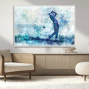 Golf Swing Wall Art Canvas Print - Sports-Inspired