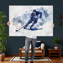 Hockey Player Wall Art Canvas Print - Sports-Inspired