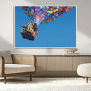 Carl Fredricksen, Up Movie Wall Art, Balloons Wall Art, Air