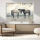 Chines Style Majestic Horses Wall Art | Ready to Hang and