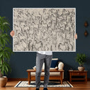 Abstract Horse Sketch Wall Art | Ready to Hang and Framed |