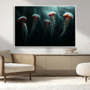 Abstract Jellyfish Wall Art Canvas Print