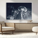 Jellyfish Wall Art Canvas Print, Modern Abstract Jellyfish
