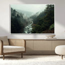 Misty Forest Wall Art | Ready to Hang and Framed | Tranquil
