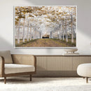 Forest Grove Wall Art | Serene Pathway Canvas Print | Ready