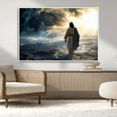 Jesus Walking Water Wall Art – Inspirational Christian