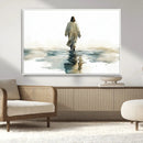 Abstract Jesus Wall Art Canvas Print, Christian Wall Art,