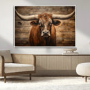Longhorn Bull Wall Art | Canvas Print | Ready to Hang | by MyGreatCanvas | Canvas Wall Art Prints | Photo Prints & Wall Decor
