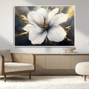 White Flower Wall Art Canvas Print | Ready to Hang |