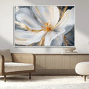 White and Gold Floral Canvas Wall Art - Framed and Ready to by MyGreatCanvas | Canvas Wall Art Prints | Photo Prints & Wall Decor