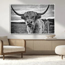 Scottish Highland Cow Canvas Wall Art Farmhouse Decor, by MyGreatCanvas | Canvas Wall Art Prints | Photo Prints & Wall Decor