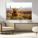 Scottish Highland Cow Wall Art Canvas Print | Ready to Hang by MyGreatCanvas | Canvas Wall Art Prints | Photo Prints & Wall Decor