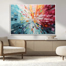 Radiant Bloom Abstract Floral Wall Art Canvas Print - by MyGreatCanvas | Canvas Wall Art Prints | Photo Prints & Wall Decor