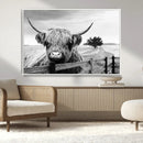 Scottish Highland Cow Wall Art | Rustic Farmhouse Décor |