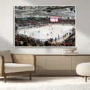 Lausanne Arena Ice Hockey Stadium Wall Art Canvas Print,